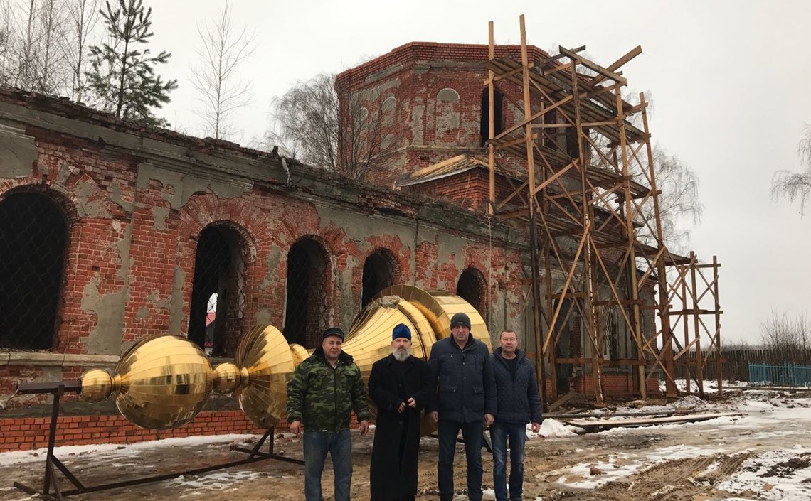 «Агро-Матик» продолжает восстановление храма в селе Досчатое / Агро-Матик