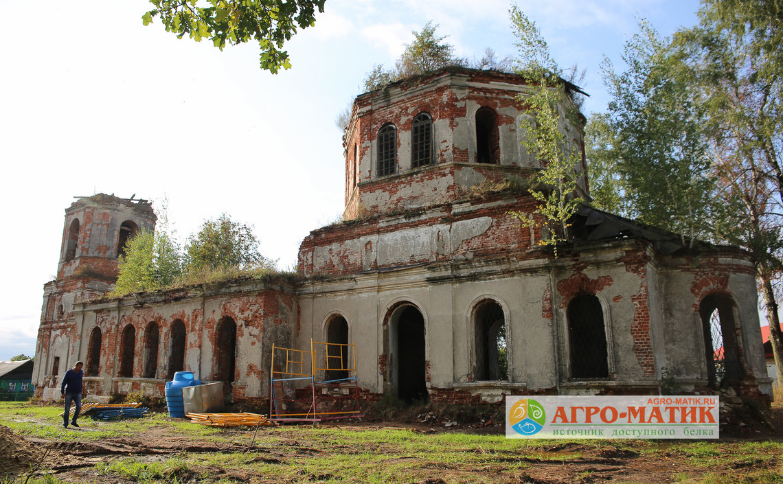 «Агро-Матик» стал инициатором восстановления храма в селе Досчатое / Агро-Матик